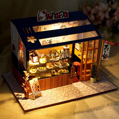 DIY miniature sushi restaurant